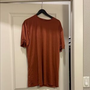 ASOS oversized burnt orange tee